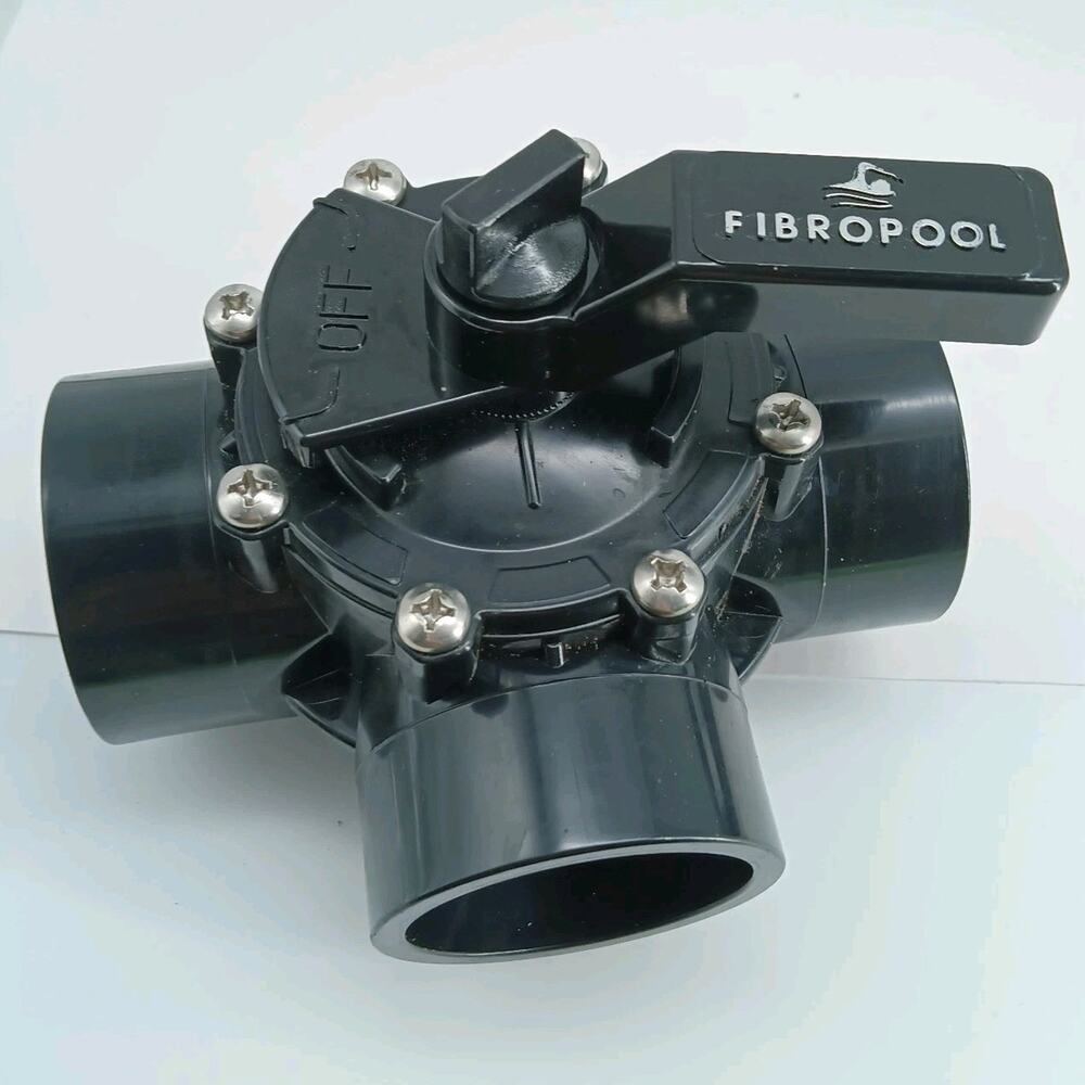 Swimming Pool Diverter Valve - 2 Inch - 3 Way Positive Seal & Non Lube